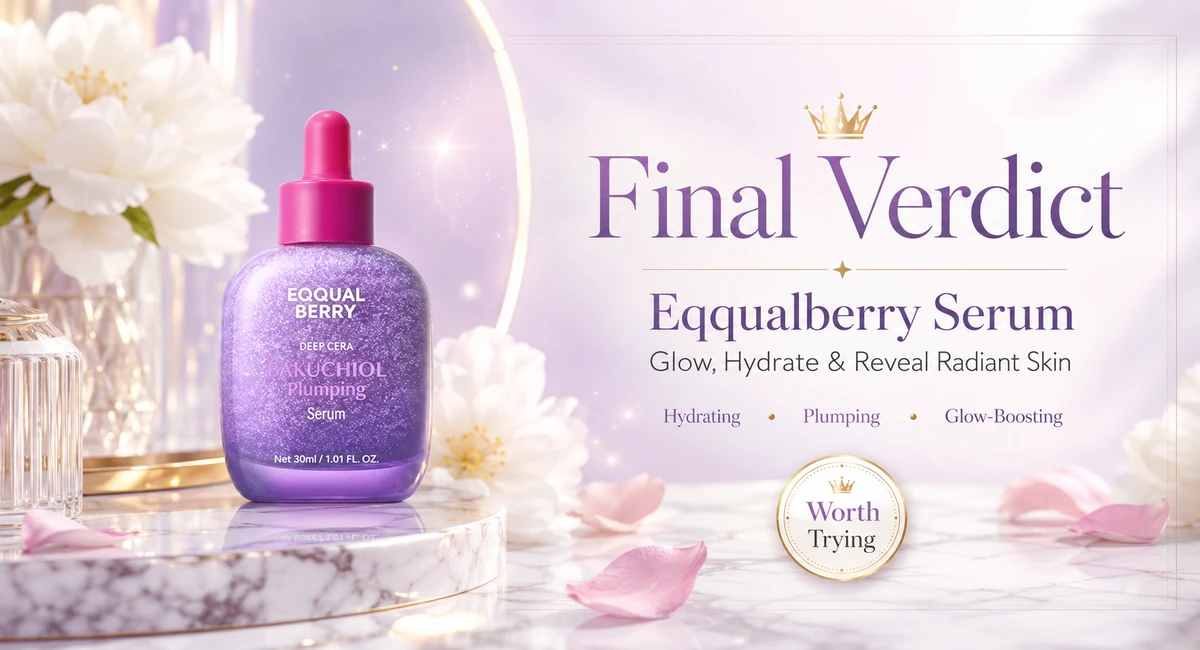 Equalberry face serum with nourishing ingredients for radiant skin