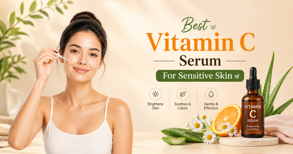 Best vitamin C serum for sensitive skin with gentle brightening formula