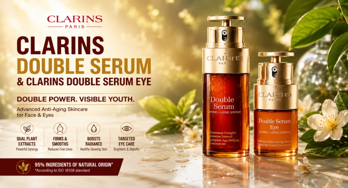Clarins Double Serum benefits for smoother, firmer, and brighter skin