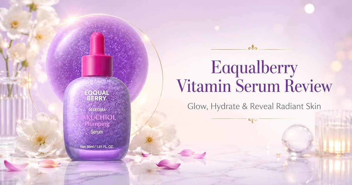 Eqqualberry Vitamin Illuminating Serum for bright, hydrated, and glowing skin.