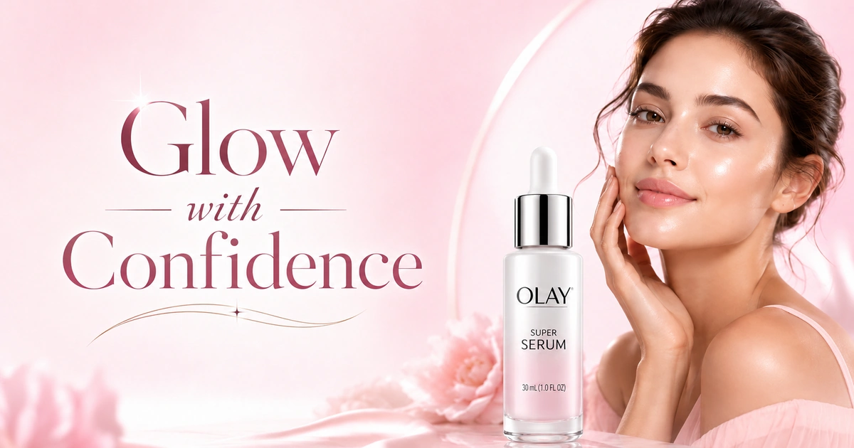 Olay Super Serum with niacinamide and vitamin C for brighter, hydrated skin
