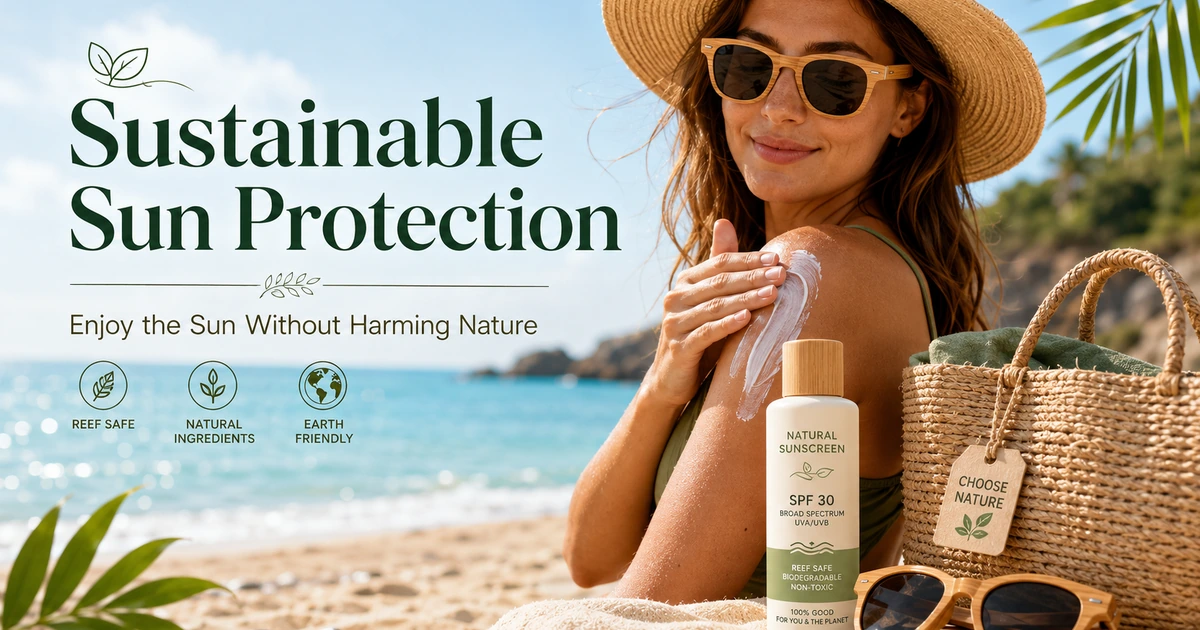 Sustainable sunscreen for protecting skin from harmful UV rays
